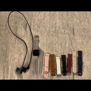 Fitbit Versa 2, 8 bands and charger